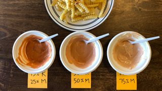 A scientifically rigorous test to determine the ideal ketchup-to-mayo fry sauce ratio<em></em>
